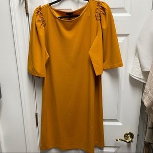 Mustard colored dress
